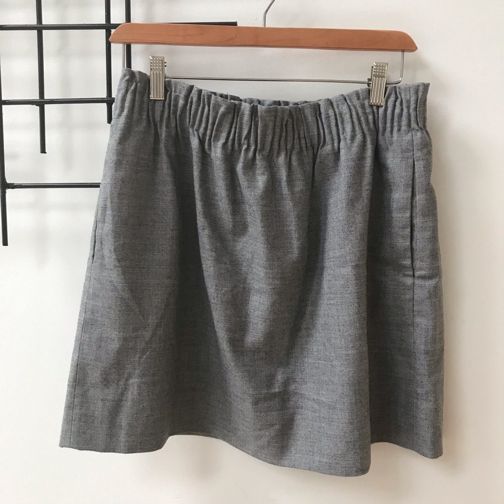 J. Crew Heather gray mini skirt